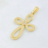 Pendant Floral Cross 2.7gr / 1.5in / 18K Gold ©