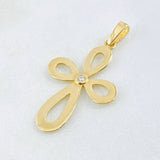 Pendant Floral Cross 2.7gr / 1.5in / 18K Gold