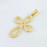 Pendant Floral Cross 2.7gr / 1.5in / 18K Gold ©