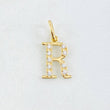 Pendant Letter R 0.85gr / 3/4 in / 18K Gold ©