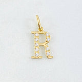 Pendant Letter R 0.85gr / 3/4 in / 18K Gold ©