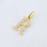 Pendant Letter R 0.85gr / 3/4 in / 18K Gold ©