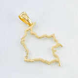 Pendant Map of Colombia 1.55 g / 1 1/4 in Yellow Gold 18K