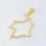 Dije Mapa Colombia 1.9gr / 1 1/2 in / Oro Amarillo 18K
