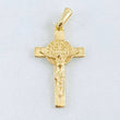 Dije Cruz San Benito 2.05gr / 1 1/4 in / Oro Amarillo 18K