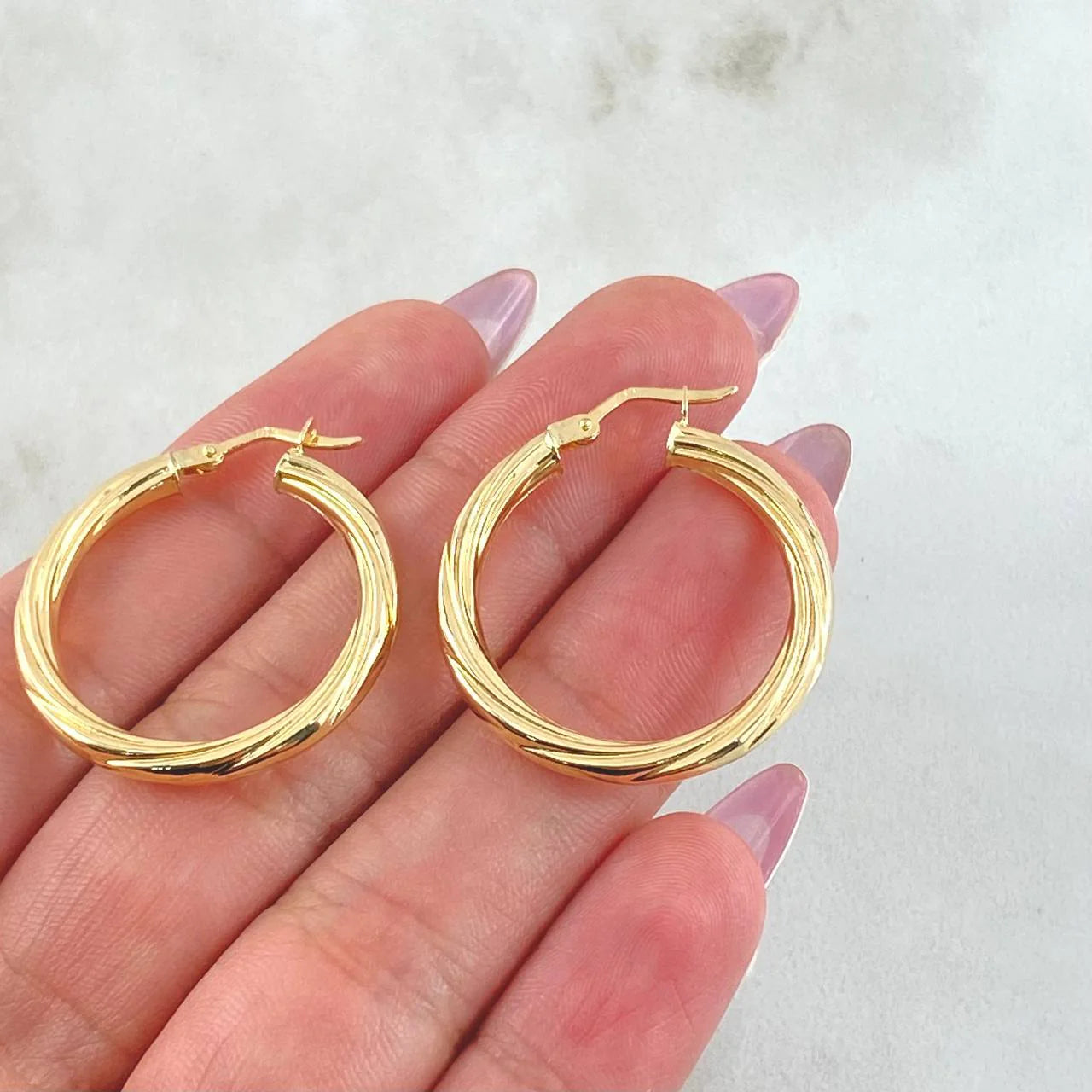 Candongas Mary 4.35 g / 1 1/4 in Oro Amarillo 18K