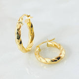 Candongas Mary Ovaladas 1.9gr / 3/4 in / Oro Amarillo 18K *
