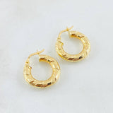 Candongas Noel 2.05gr / 3/4 in / Oro Amarillo 18K *