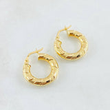 Candongas Noel 2.05 g / 3/4 in Oro Amarillo 18K