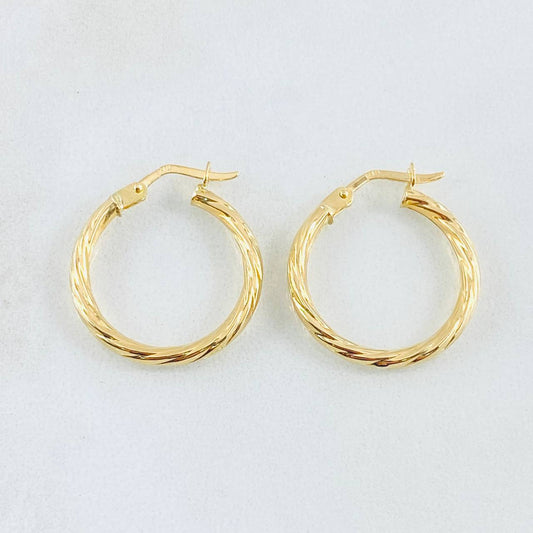Candongas Mary 1.7gr / 3/4 in / Oro Amarillo 18K *