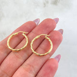 Candongas Mary 1.7gr / 3/4 in / Oro Amarillo 18K *