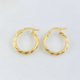 Mary Hoop Earrings 1.25gr / 3/4 in / Yellow Gold 18K *