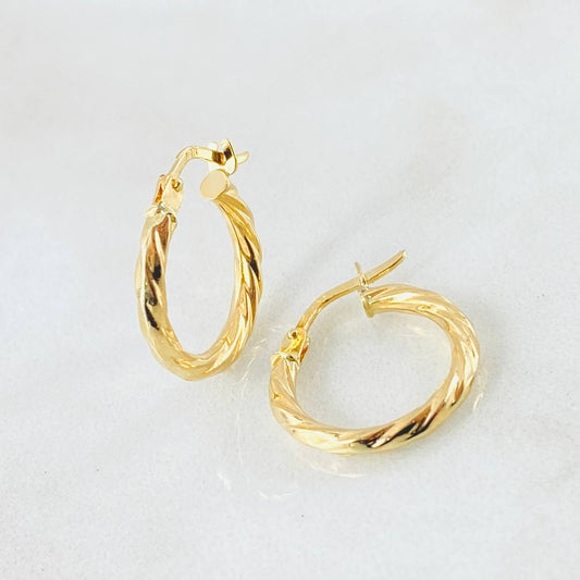 Candongas Mary 1.25gr / 3/4 in / Oro Amarillo 18K