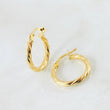 Mary Hoop Earrings 1.3gr / 2cm / Yellow Gold 18K *
