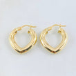 Candongas Corazon 2.4gr / 3/4 in / Oro Amarillo 18K