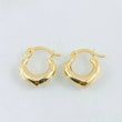Candongas Corazon 1.1gr / 1/2 in / Oro Amarillo 18K ©