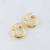 Candongas Sofi 1.35gr / 1/2 in / Oro Amarillo 18K *