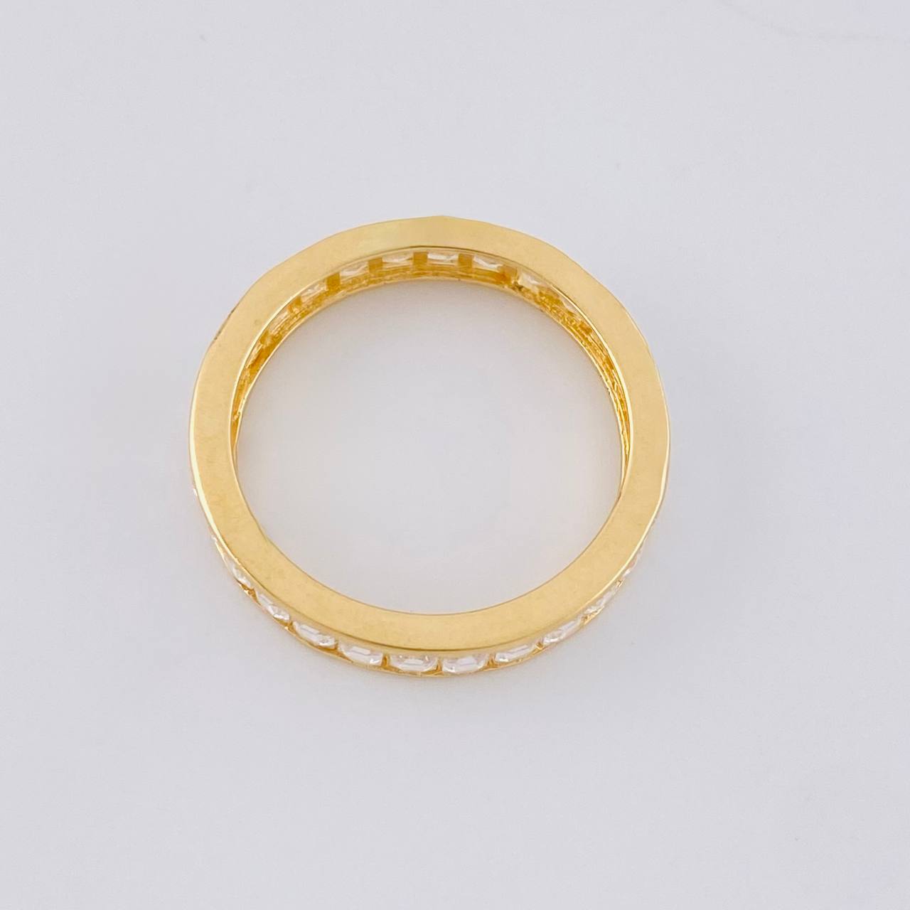 Anillo Carril Tupido 2.6g / T6 1/4 Oro Amarillo 18K