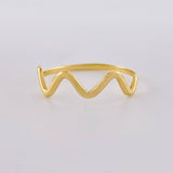 Anillo Zig-zag Parcial 1g / T5 3/4 Oro Amarillo 18K