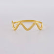Anillo Zig-zag Parcial 1g / T5 Oro Amarillo 18K