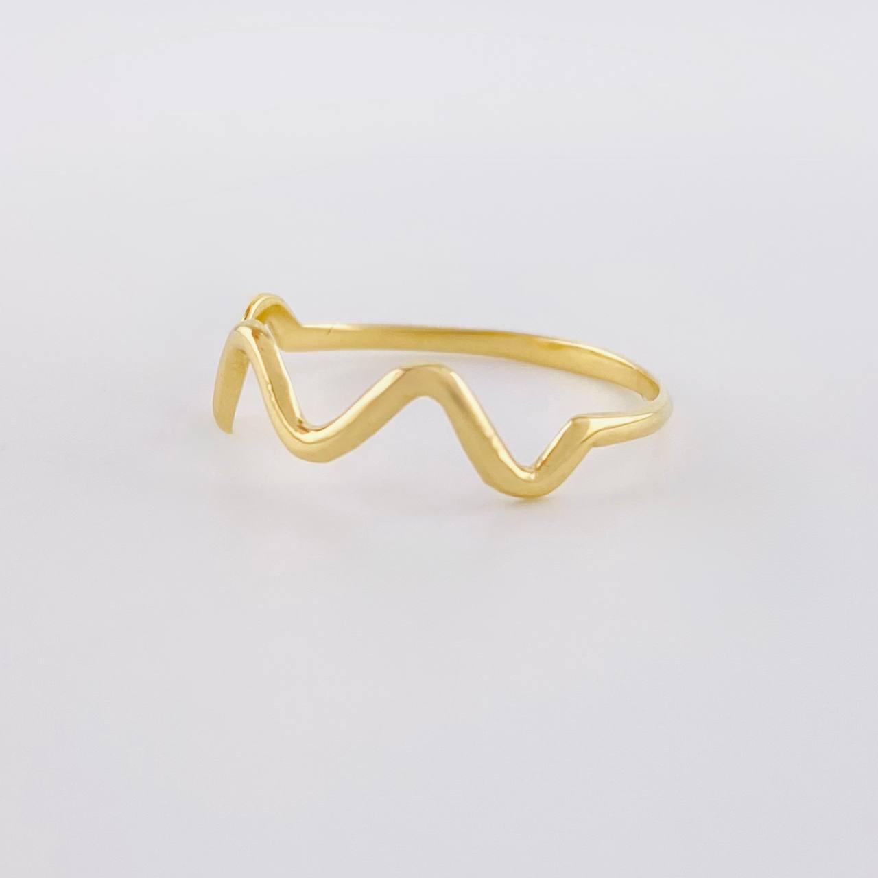Anillo Zig-zag Parcial 1.1g / T7 1/2 Oro Amarillo 18K