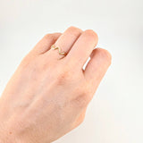 Anillo Zig-zag Parcial 1g / T7 1/4 Oro Amarillo 18K