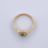 Halo Circle Ring 2.2gr / Size 7 / 18K Gold $