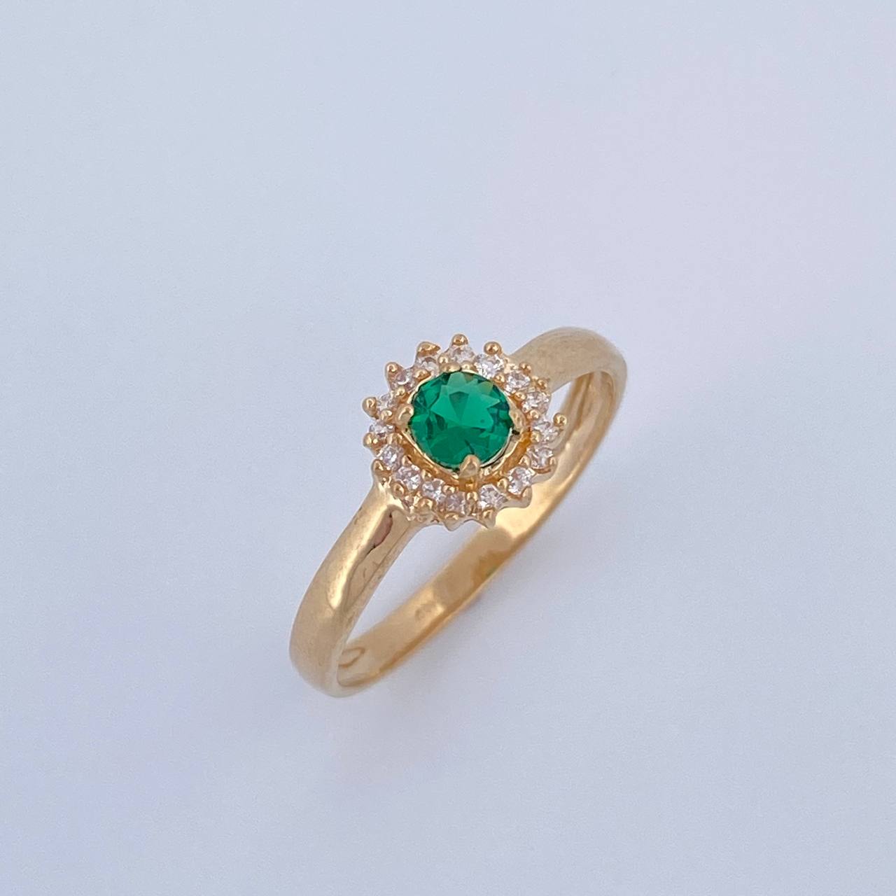 Halo Circle Ring 2.2gr / Size 7 / 18K Gold $