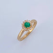 Halo Circle Ring 2.2gr / Size 7 / 18K Gold $