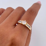 Solitaire Ring Churumbela 3.4gr / Size 6 / 18K Gold $