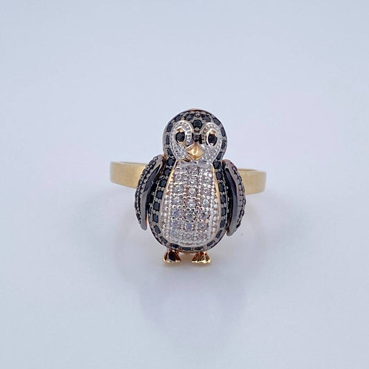 Penguin Ring 4.2gr / Size 6 / 18K Gold $