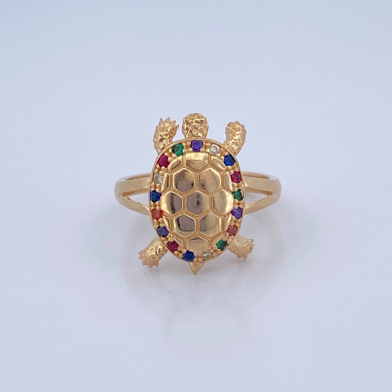 Turtle Ring 4.5gr / Size 5 1/4 / 18K Gold $