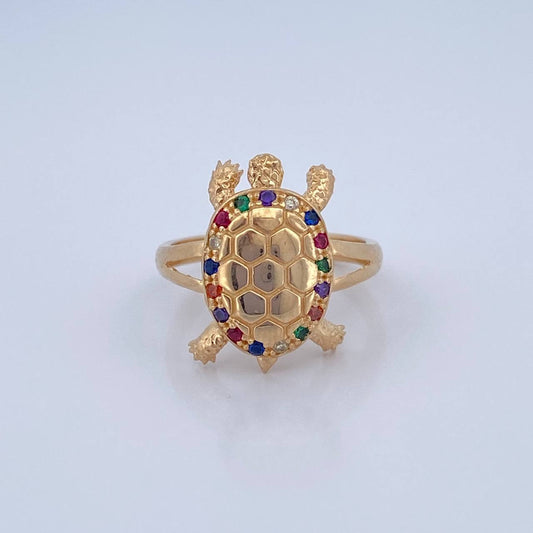 Turtle Ring 4.45gr / T7 1/4 / 18K Yellow Gold *