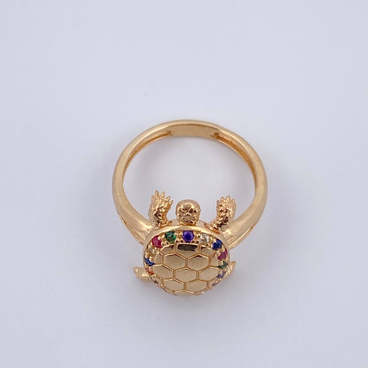 Turtle Ring 4.5gr / Size 5 1/4 / 18K Gold $