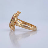 Turtle Ring 4.5gr / Size 5 1/4 / 18K Gold $