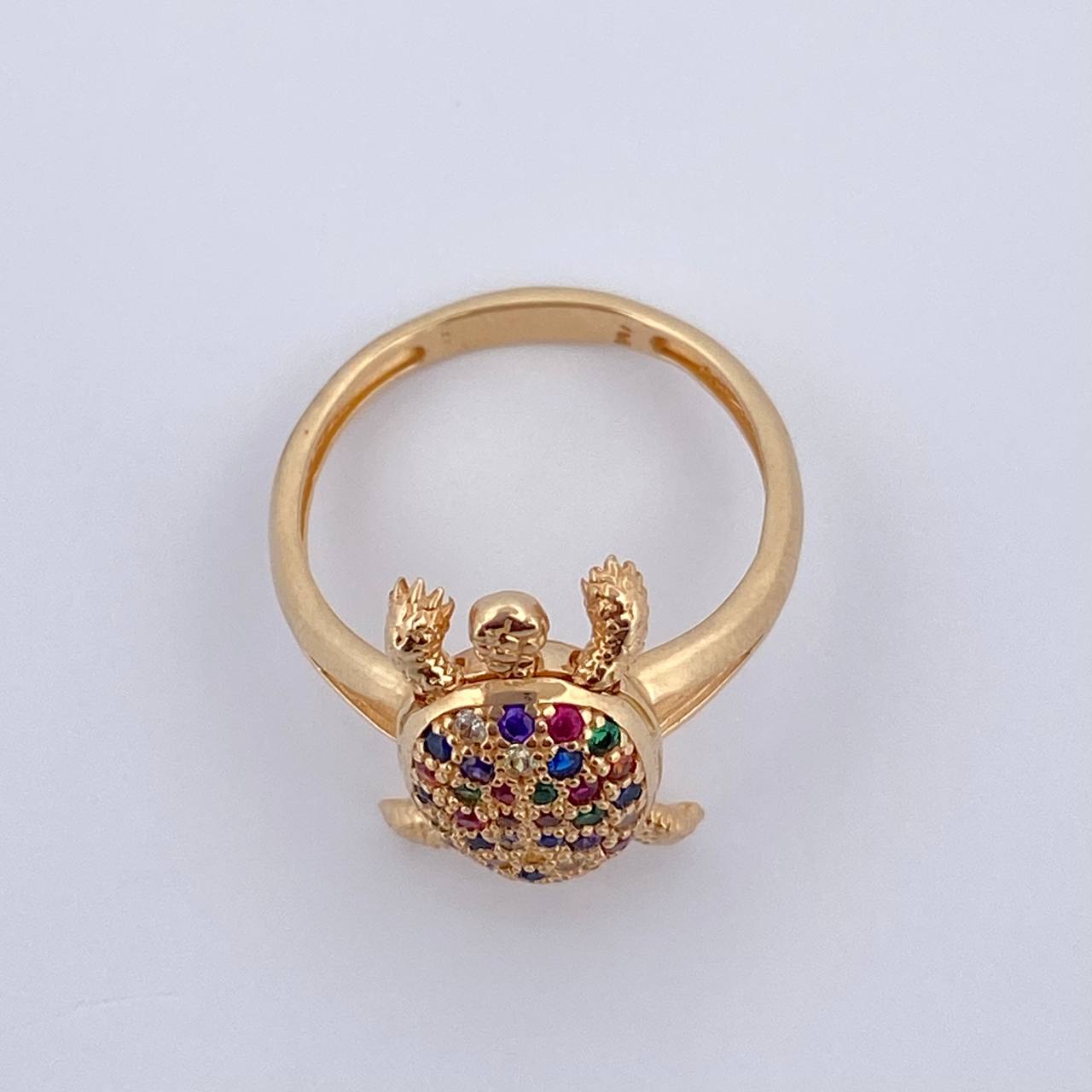 Turtle Ring 4.35gr / Size 6 3/4 / 18K Gold $