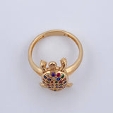Turtle Ring 4.35gr / Size 6 3/4 / 18K Gold $