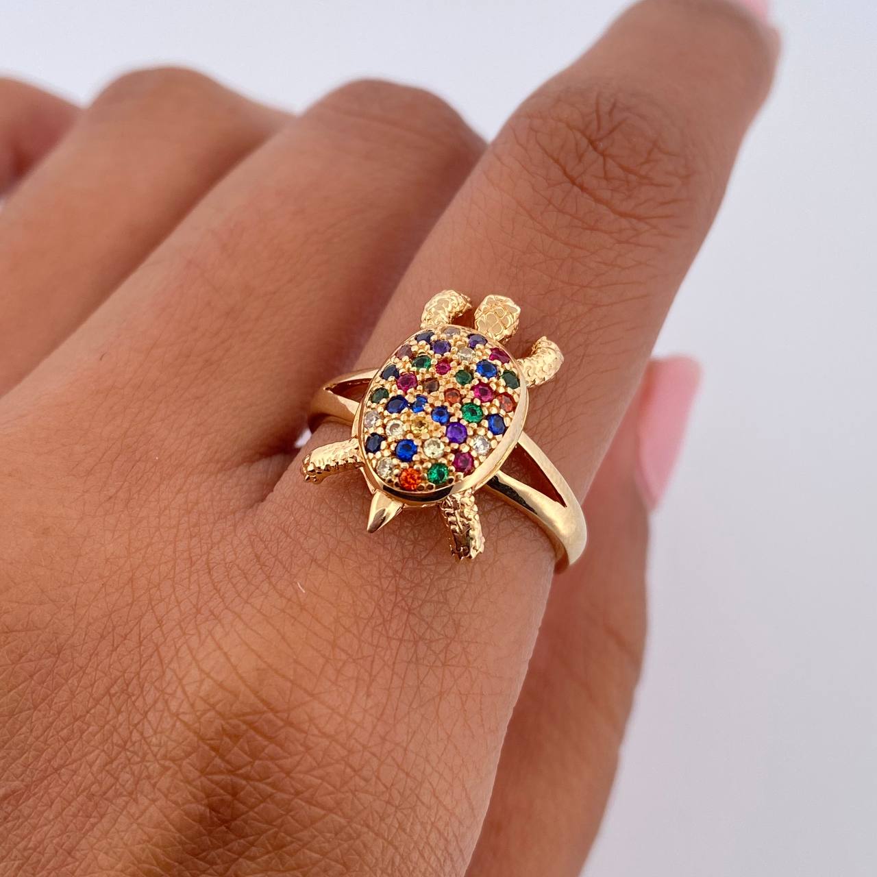 Turtle Ring 4.35gr / Size 6 3/4 / 18K Gold $
