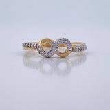 Infinity Ring 1.55gr / Size 6 / 18K Gold $