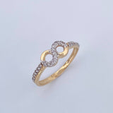 Infinity Ring 1.55gr / Size 6 / 18K Gold $