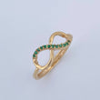 Infinity Ring 1.5gr / Size 5 3/4 / 18K Gold $
