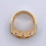 Anillo Bolas De Fuego 11.85gr / T9 3/4 / Oro 18K $