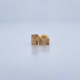 Rectangular Stud Earrings 0.55gr / 18K Gold &