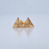 Triangle Stud Earrings 0.75gr / 18K Gold &