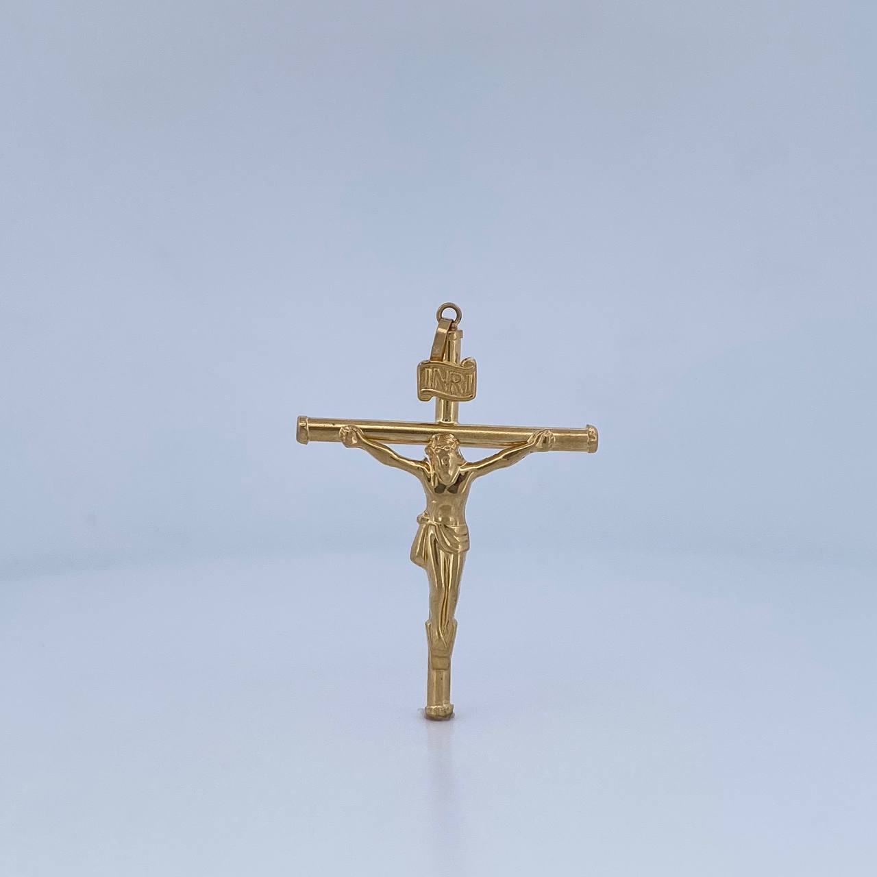 Pendant Cross Christ 1.95gr / 5cm / 18K Yellow Gold Cane &