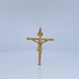 Pendant Cross Christ 1.95gr / 5cm / 18K Yellow Gold Cane &