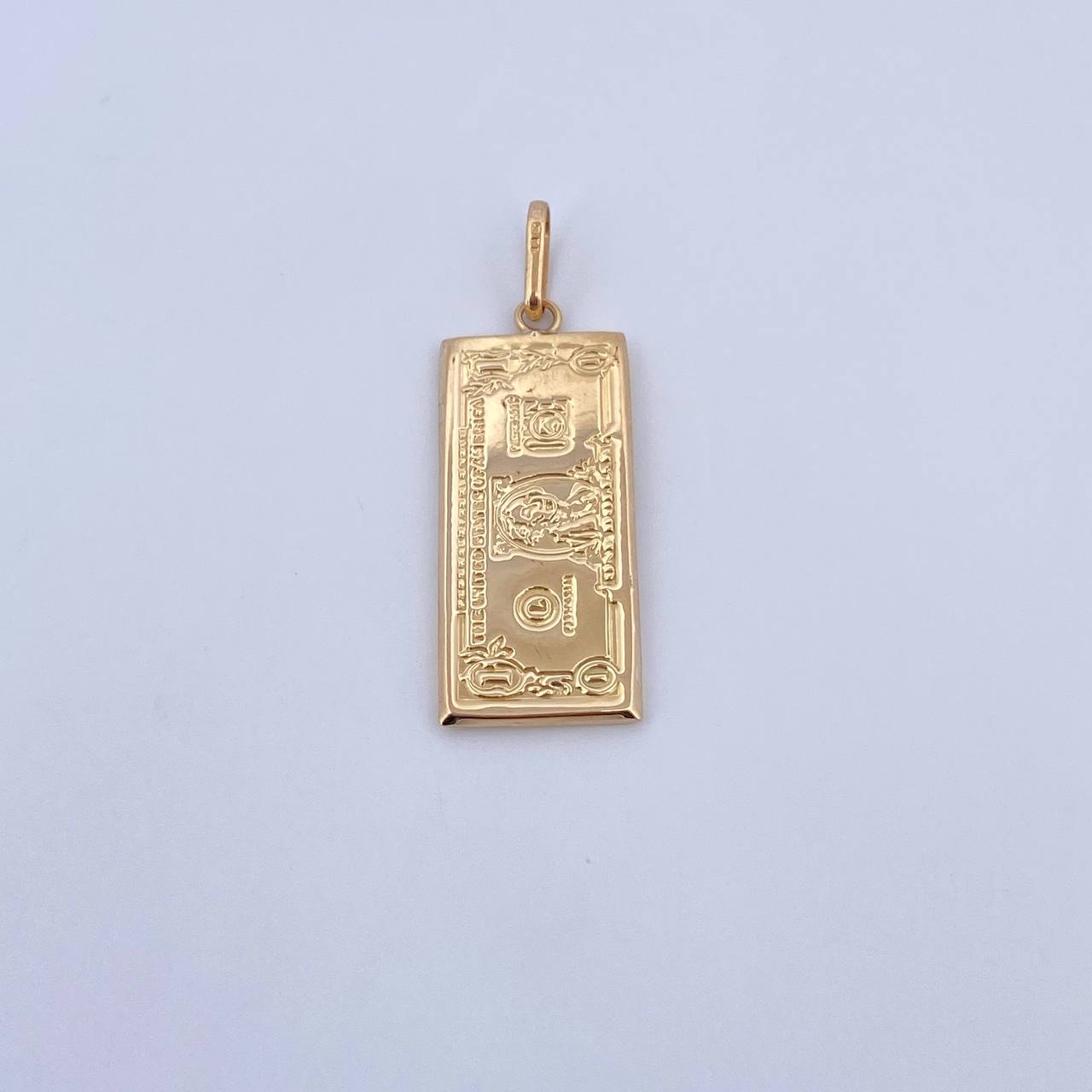 Pendant One Dollar 1.95gr / 3.7cm / Stamped 18K Yellow Gold &
