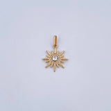Pendant Cardinal Star 1.6gr / 2.1cm / White Zirconia 18K Yellow Gold &