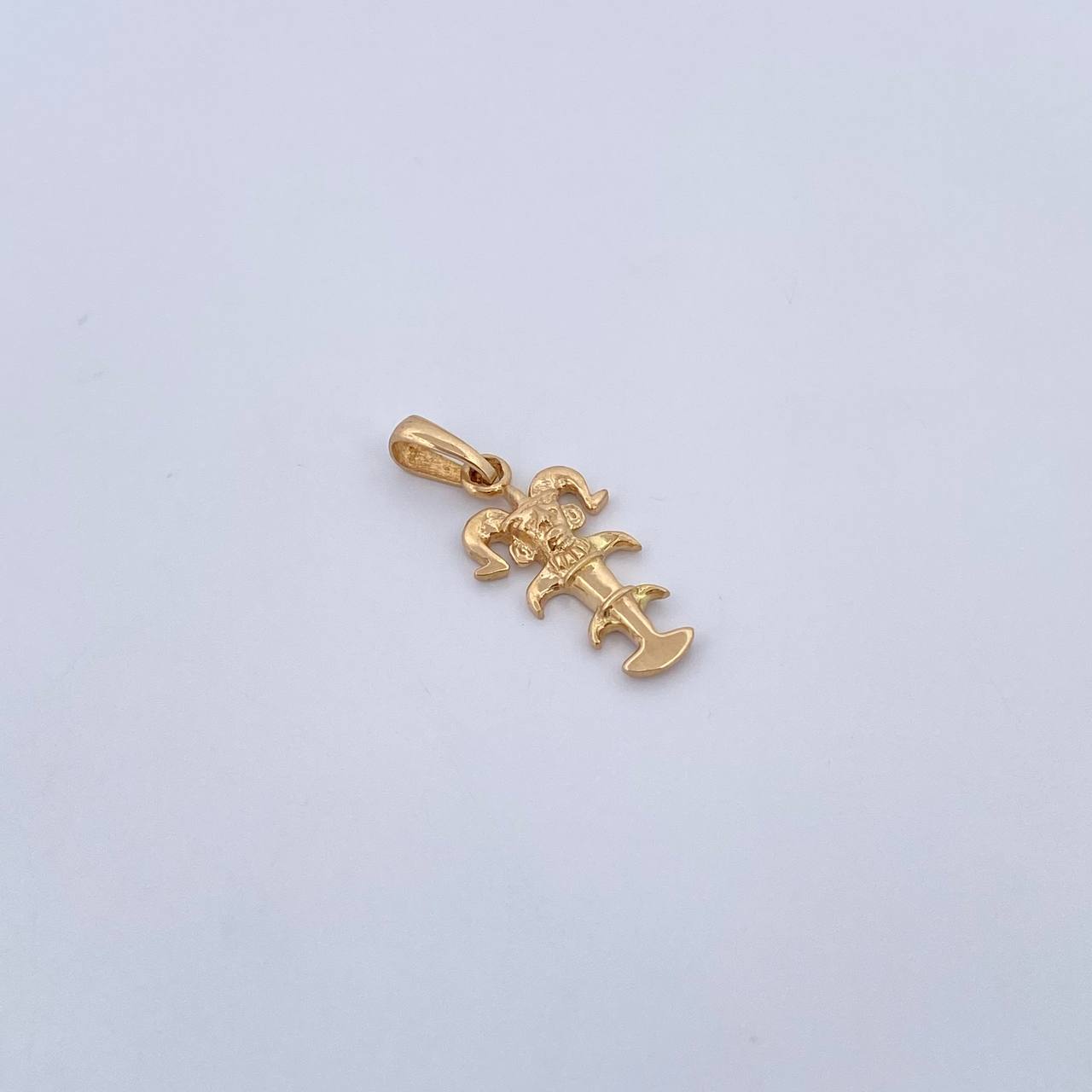 Pendant Pre-Columbian 1.1gr / 2.2cm / 18K Yellow Gold &