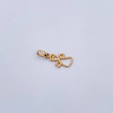 Pendant Angel 0.7gr / 1.9cm / 18K Yellow Gold Silhouette &